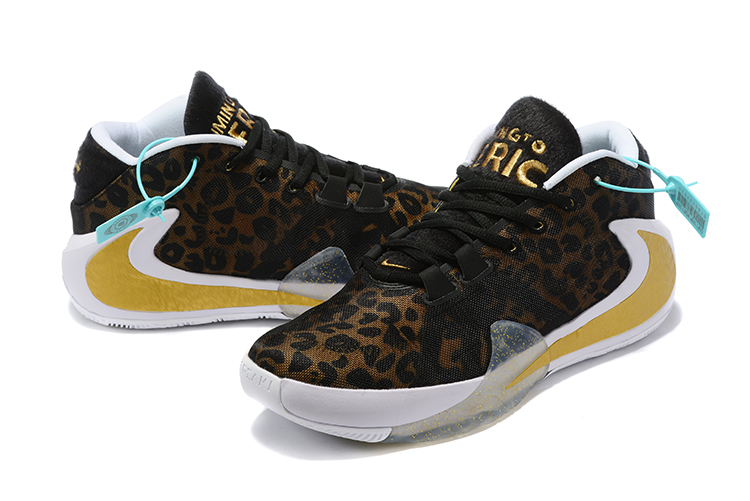 Nike Freak I Cheetah Print Yellow Black Gold Shoes For Women